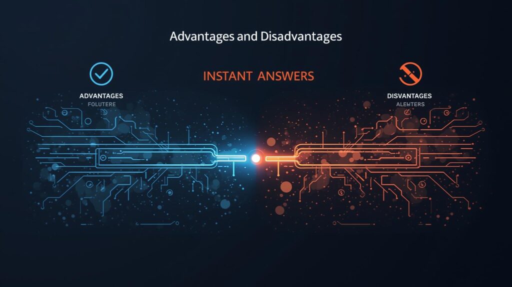 Instant Answers Advantages and Disadvantages Key Advantages Instant Answers